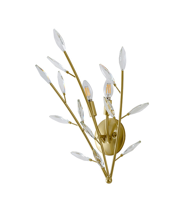Gold Crystal Wall Sconce by Bethel - view 6