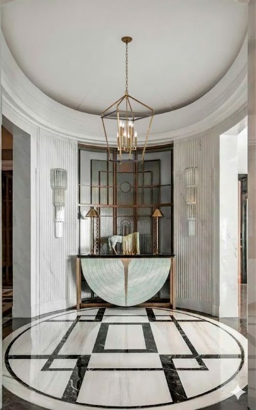 Two Tier Antique Brass and Grey Metal Frame Lantern Ceiling Fixture by Bethel - view 5