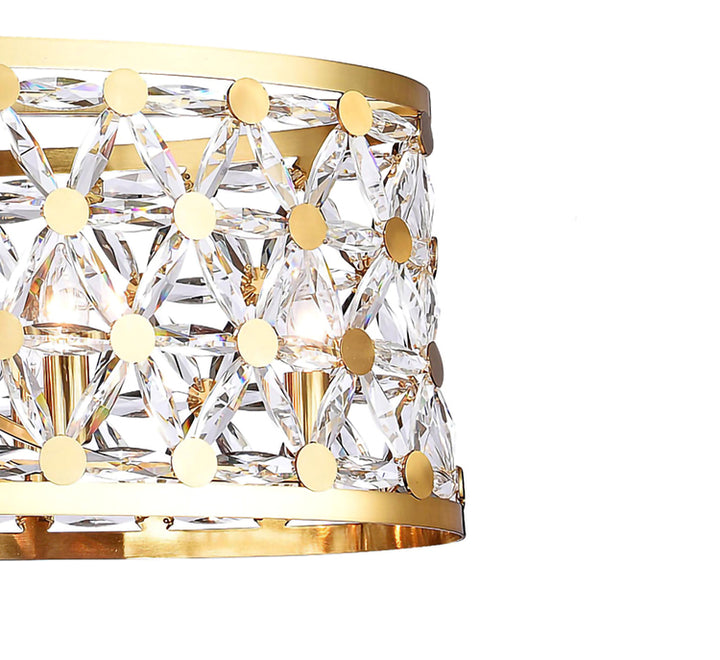 Oval Frame Chandelier with Clear Crystal Star Detailing by Bethel - view 8