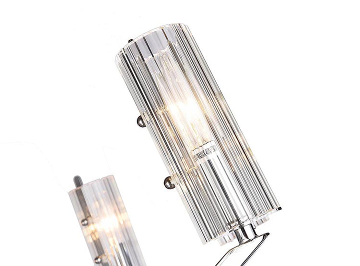 Frame Ceiling Fixture with Clear Glass Cylinder Shades by Bethel - view 3