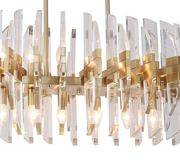 Frame Orb Ceiling Fixture in an Oval Shape with Clear Acrylic by Bethel - view 10