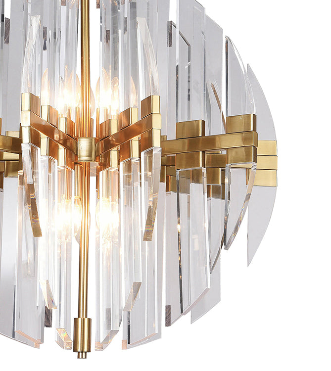 Frame Orb Ceiling Fixture with Clear Acrylic Arms by Bethel - view 9