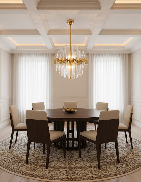 Frame Orb Ceiling Fixture with Clear Acrylic Arms by Bethel - view 10