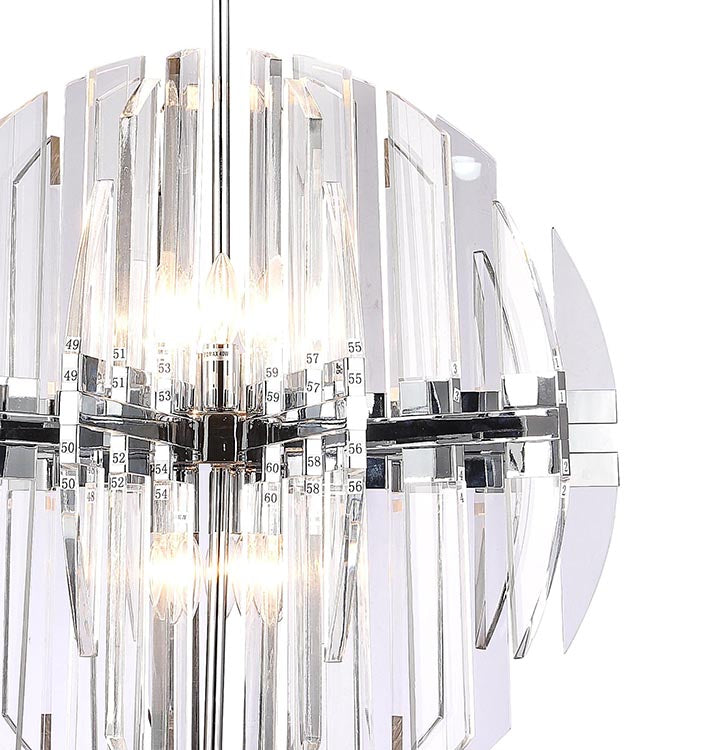 Frame Orb Ceiling Fixture with Clear Acrylic Arms by Bethel - view 4