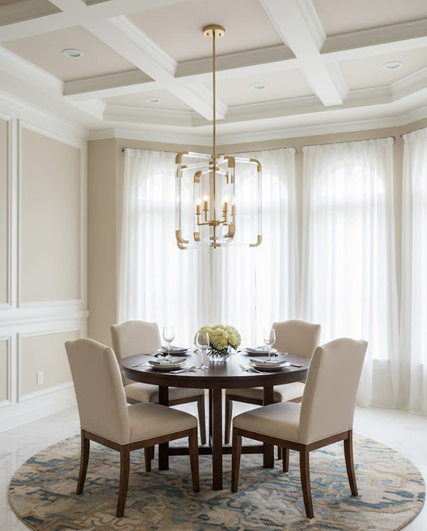 Metal Frame Ceiling Fixture with Clear Acrylic Arms Arms