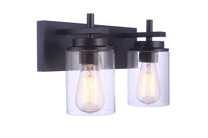 Reeves Vanity Light in Flat Black by Craftmade