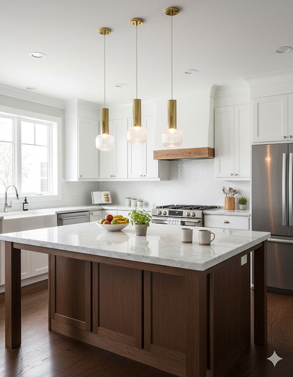 Clear Glass LED Pendant Light with Hardware by Bethel - view 10