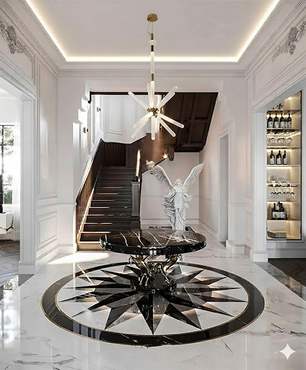 Sputnik Clear Glass LED Chandelier with Hardware by Bethel - view 7