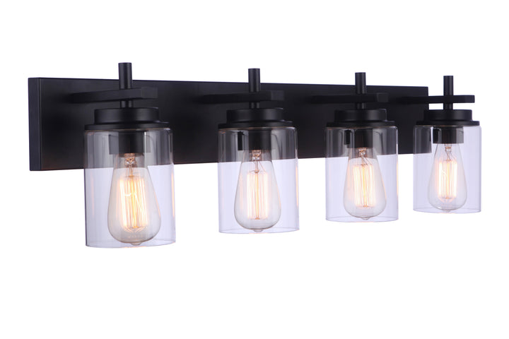 Reeves Vanity Light in Flat Black by Craftmade