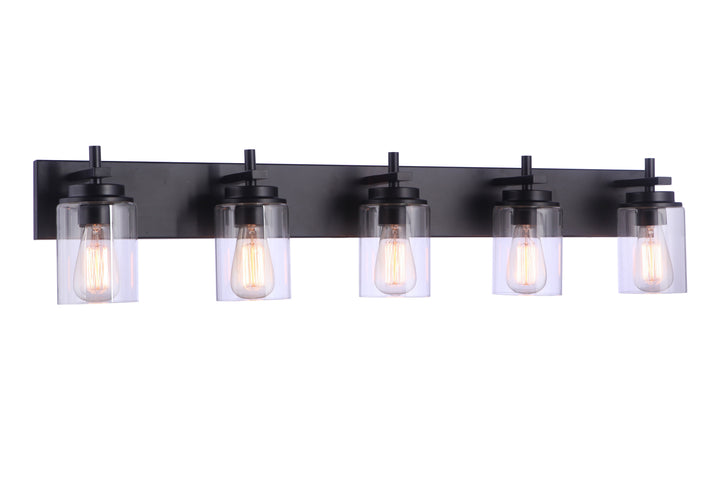 Reeves Vanity Light in Flat Black by Craftmade