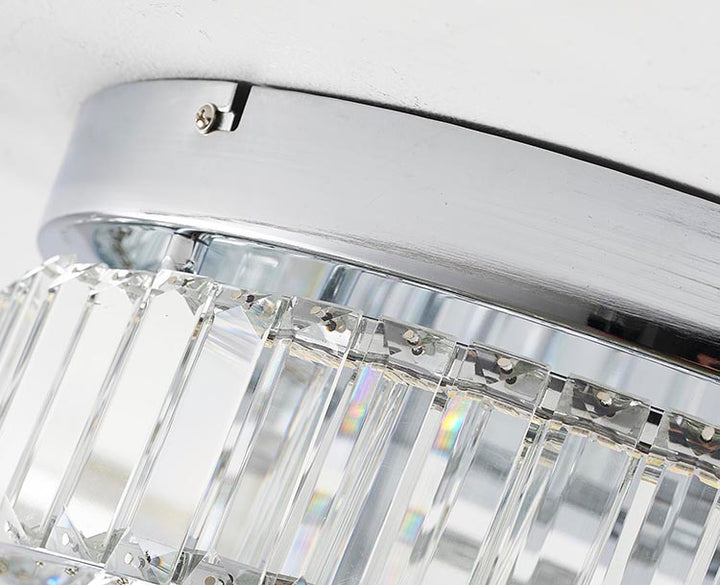 Two Tier Frame Flush Mount with Clear Crystals by Bethel - view 15