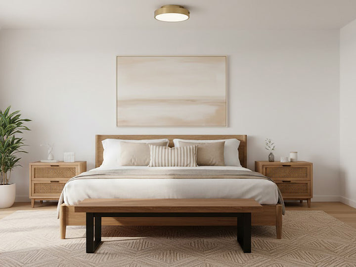 Frame LED Flush Mount with Clear Acrylic Beaded Diffuser by Bethel - view 9