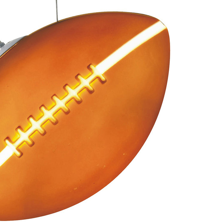 Brown Football Children\\'s Lighting Fixture with White Hardware by Bethel - view 2
