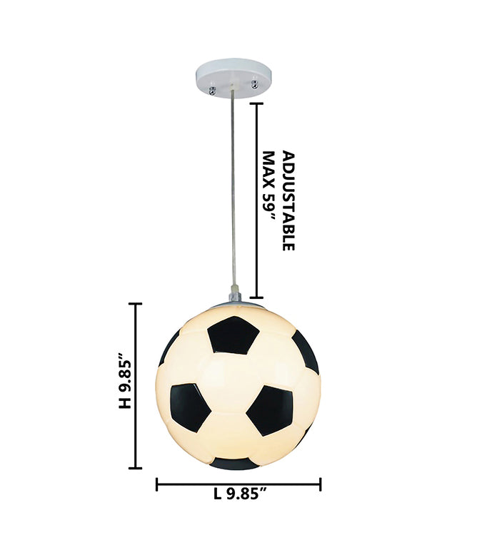 Soccer Ball Light Fixture with Clear by Bethel - view 3
