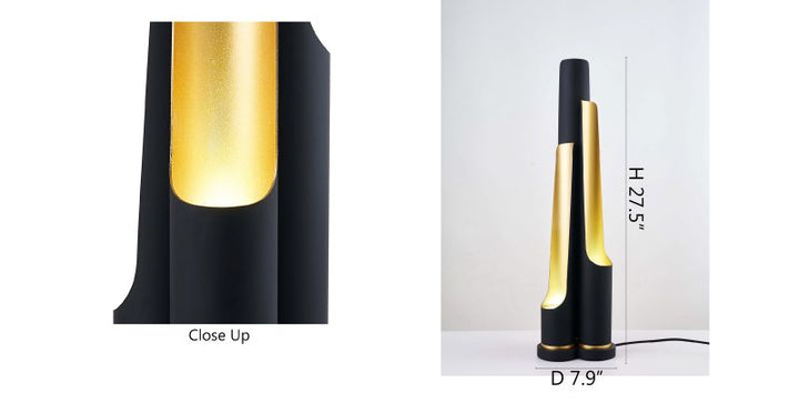 Matte Black Table Lamp by Bethel - view 5