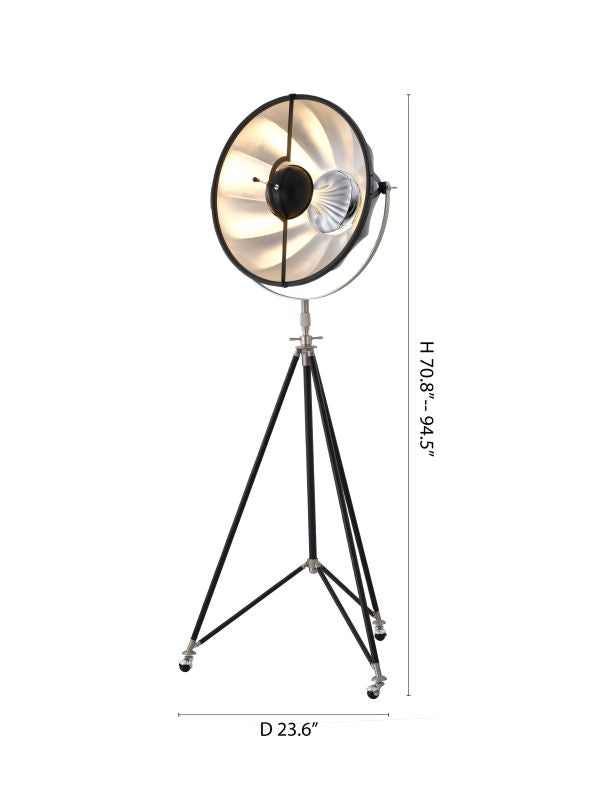 Black Floor Lamp (DLS75) by Bethel - view 3