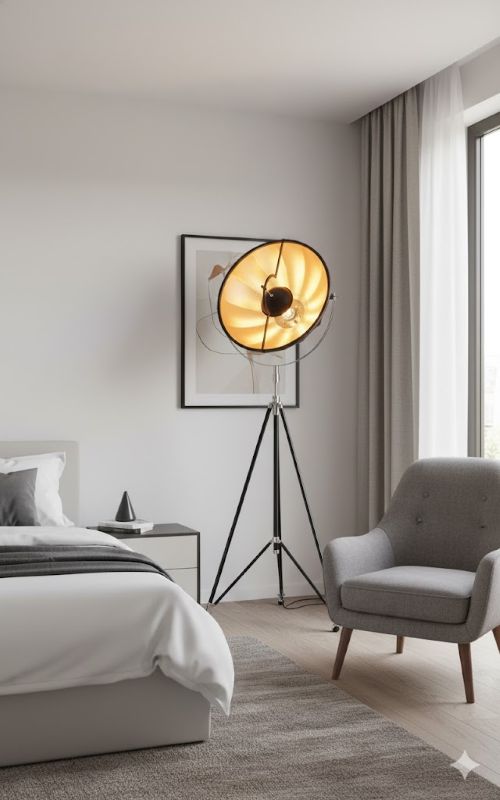 Black Floor Lamp by Bethel - view 3