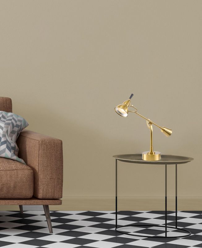Brass Glass Table Lamp (MU155) by Bethel - view 4