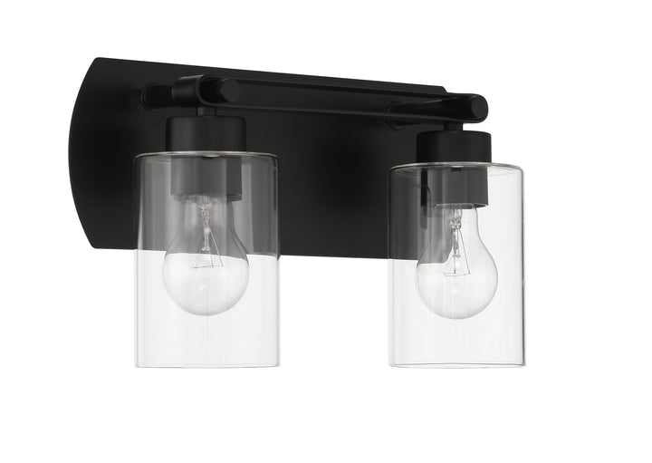Hendrix Vanity Light in Flat Black by Craftmade