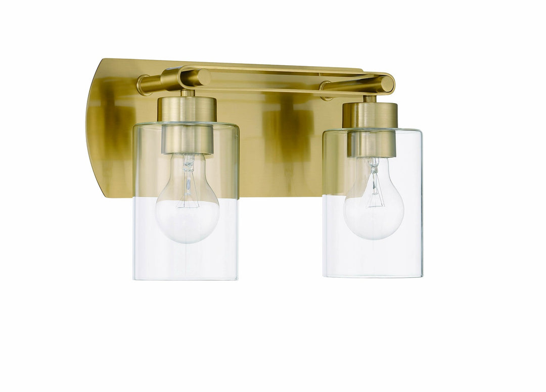Hendrix Vanity Light in Satin Brass by Craftmade