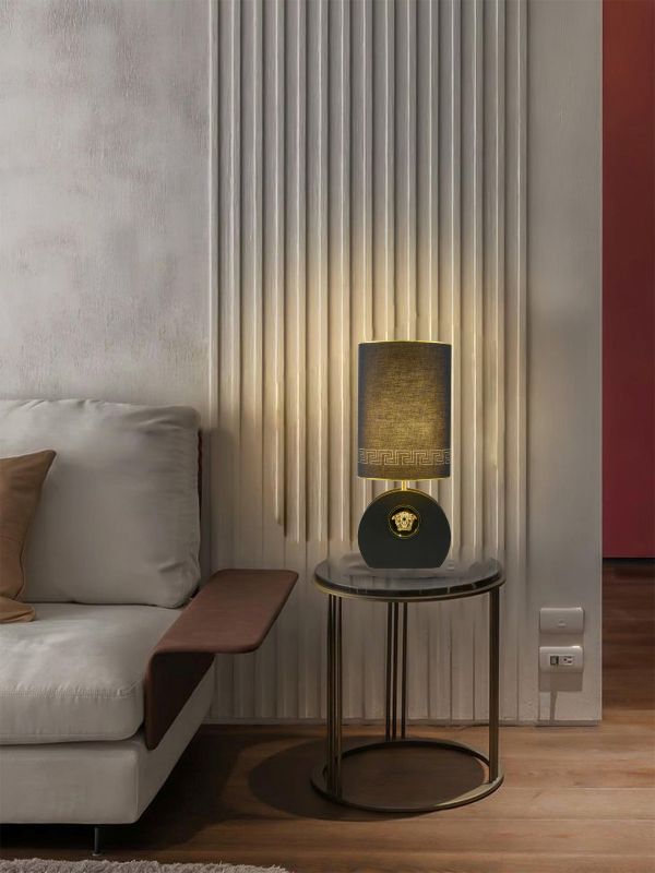 Black Gold Table Lamp by Bethel - view 5