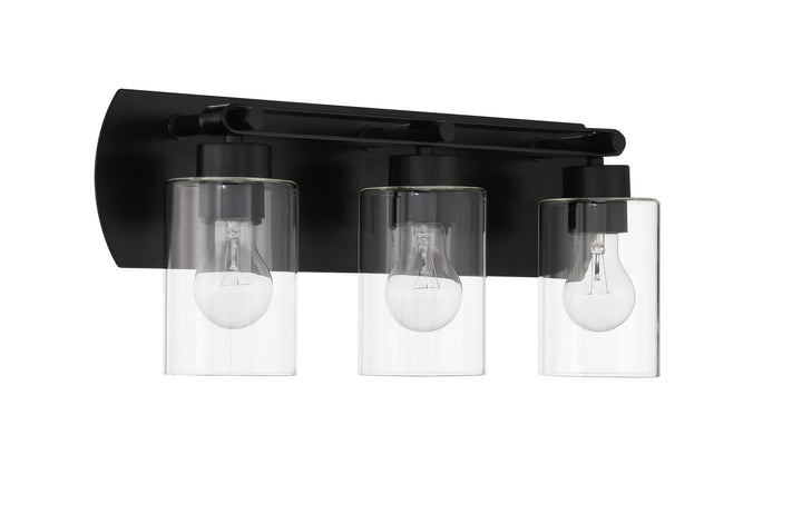 Hendrix Vanity Light in Flat Black by Craftmade