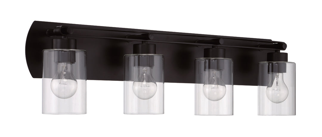 Hendrix Vanity Light in Flat Black by Craftmade