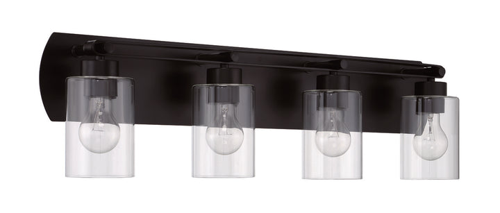 Hendrix Vanity Light in Flat Black by Craftmade