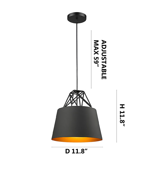 Black Pendant (YS77031) by Bethel - view 3