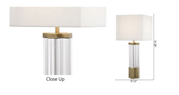 Crystal Table Lamp (JTL132) by Bethel - view 3