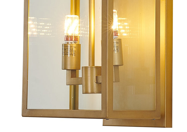 Oil Bronzed Framed Outdoor Wall Sconce with Edges and Clear by Bethel - view 13
