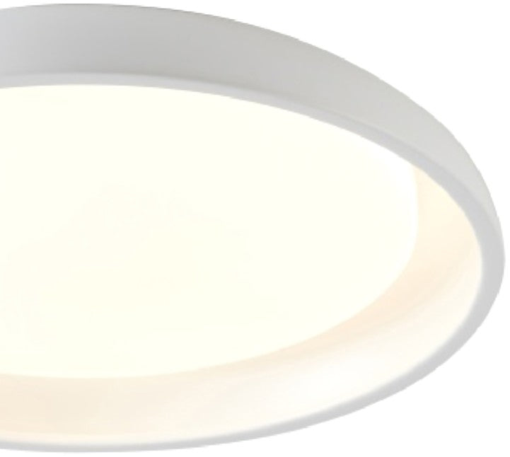 White Metal Flush Mount with Acrylic Diffuser (SYML4) by Bethel - view 2