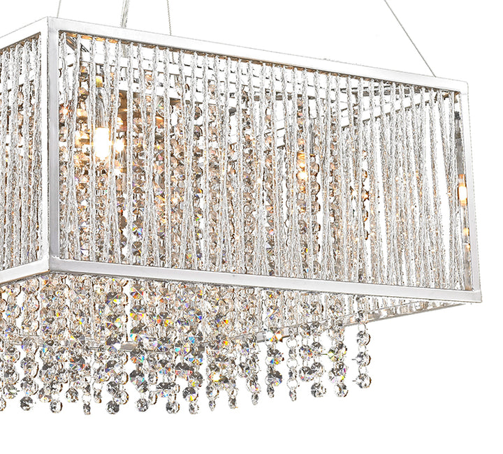 Chrome Crystal Chandelier (YS5795) by Bethel - view 2