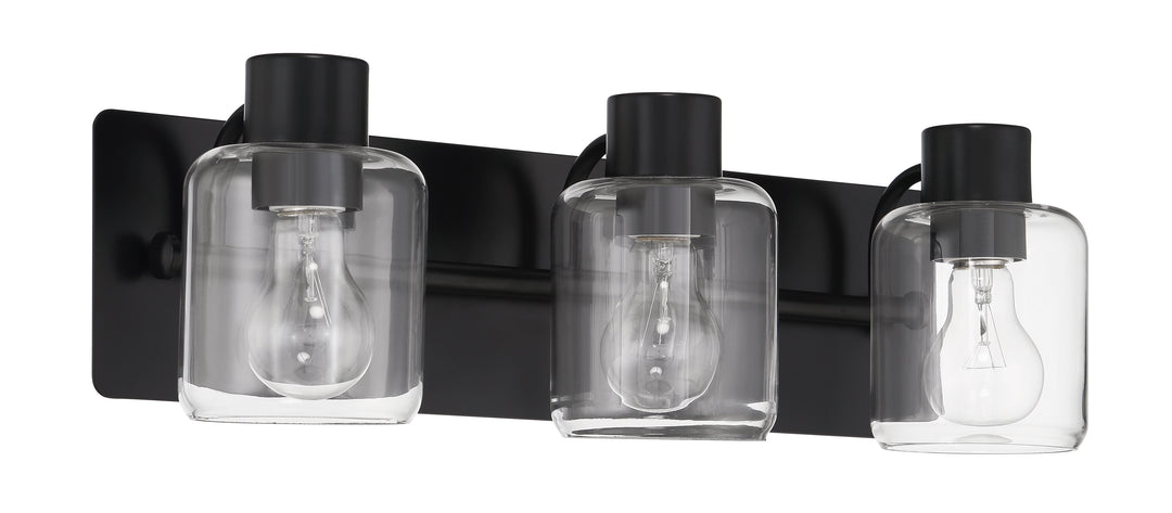 Rori Vanity Light in Flat Black by Craftmade