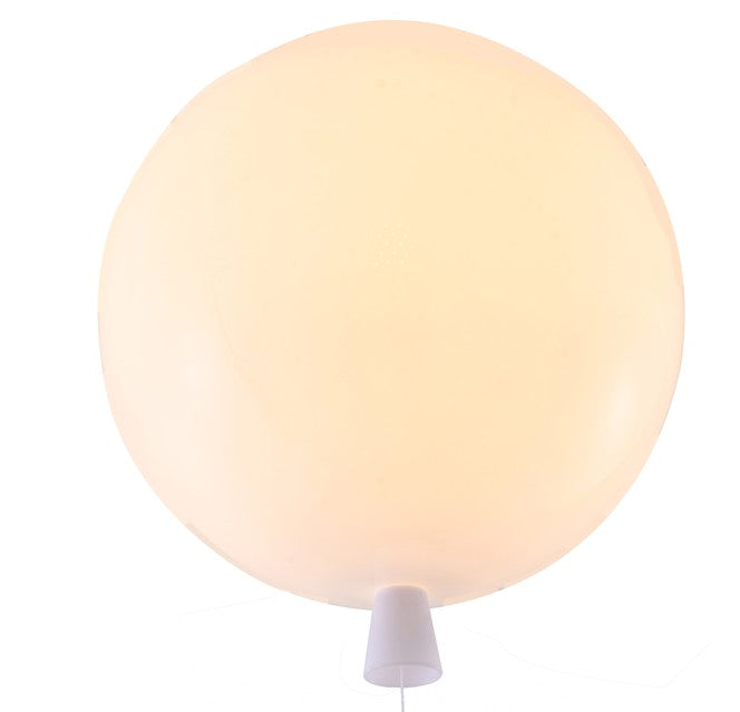 White Acrylic Flush Mount Balloon Light String Is for Decoration Only by Bethel - view 5