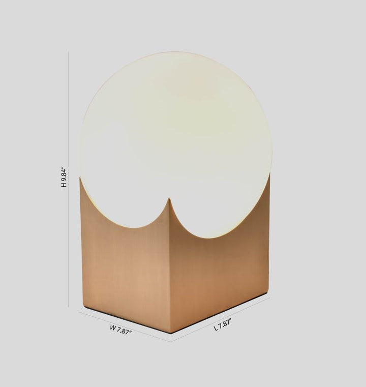 Gold Glass Table Lamp (DLS39) by Bethel - view 4