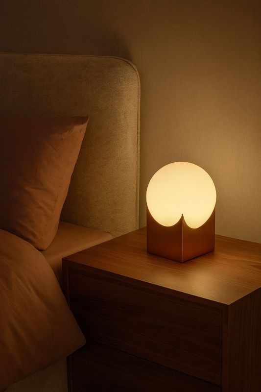 Gold Glass Table Lamp (DLS39) by Bethel - view 5