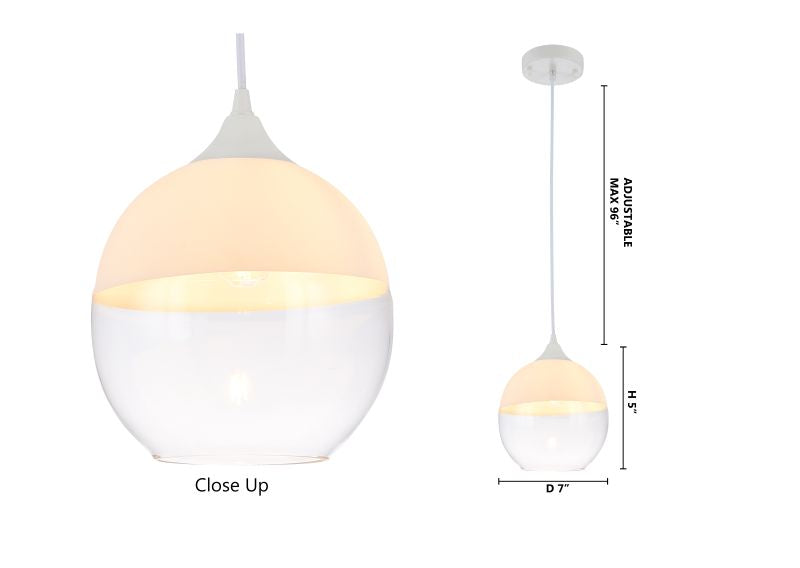 Single Pendant Light with Clear Glass Shade by Bethel - view 12