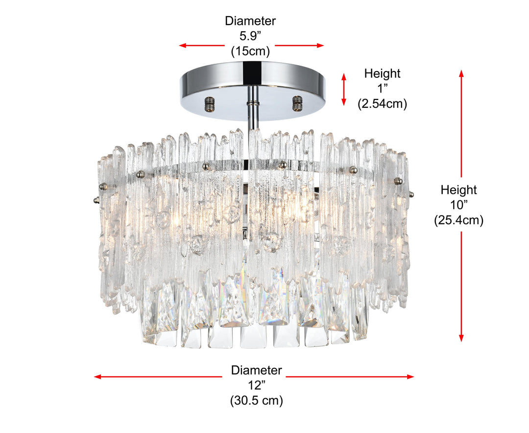 Emilia Flush Mount by Elegant - view 8