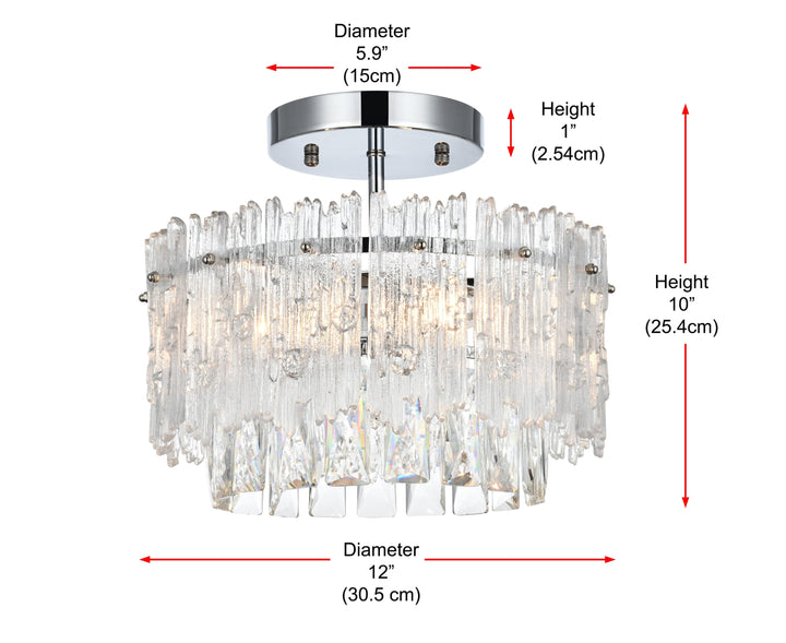 Emilia Flush Mount by Elegant - view 8