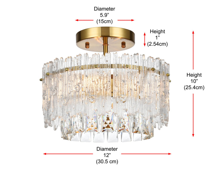Emilia Flush Mount by Elegant - view 17