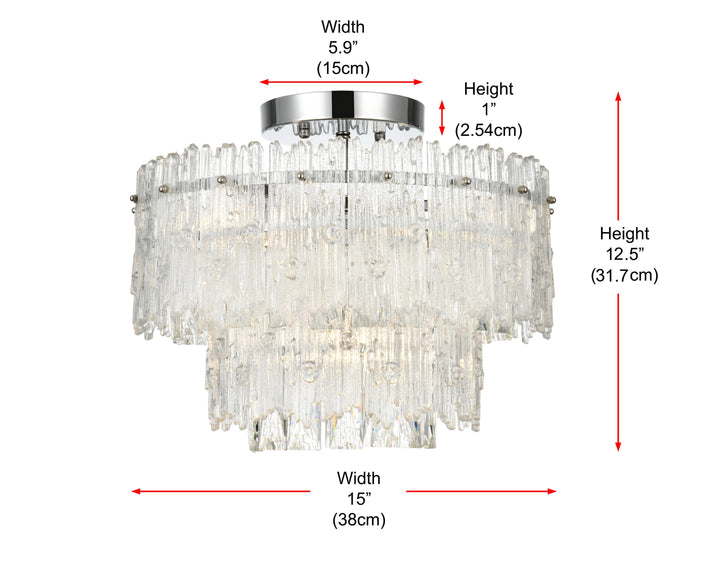 Emilia Flush Mount by Elegant - view 27