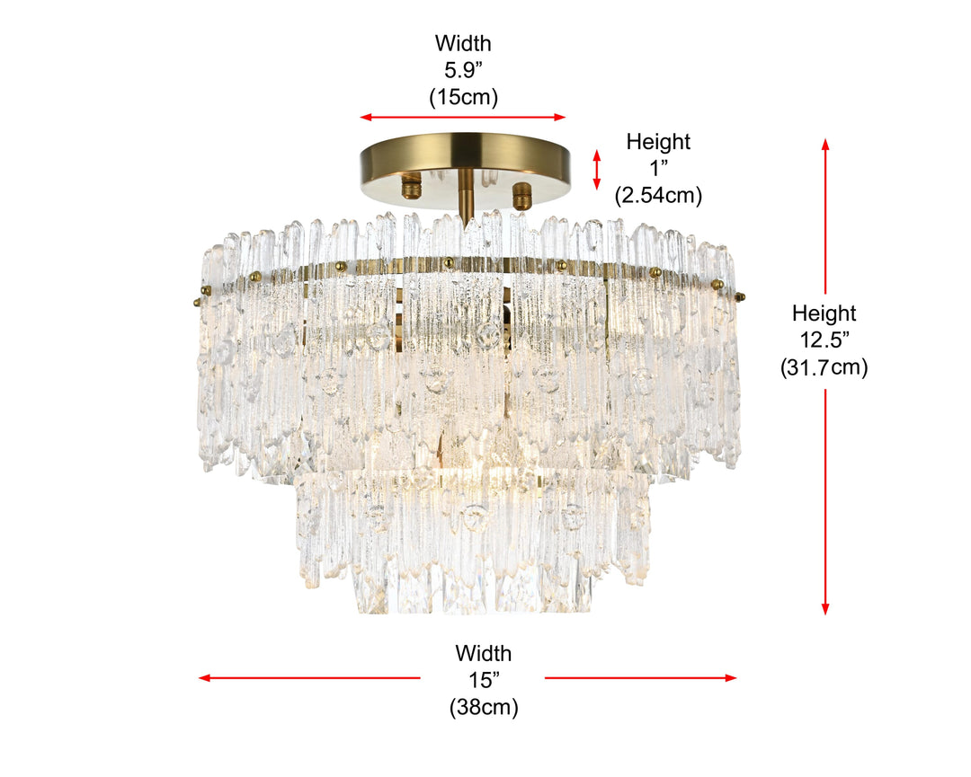 Emilia Flush Mount by Elegant - view 36