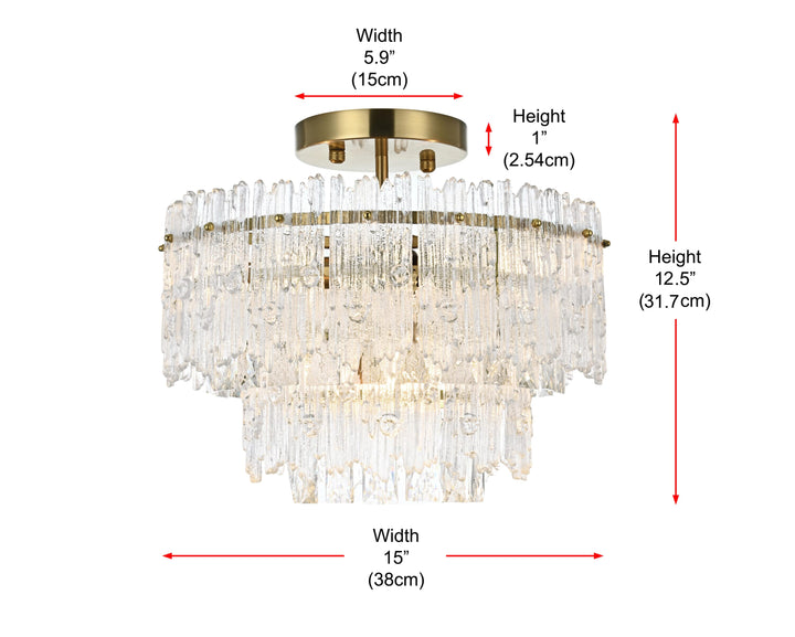 Emilia Flush Mount by Elegant - view 36