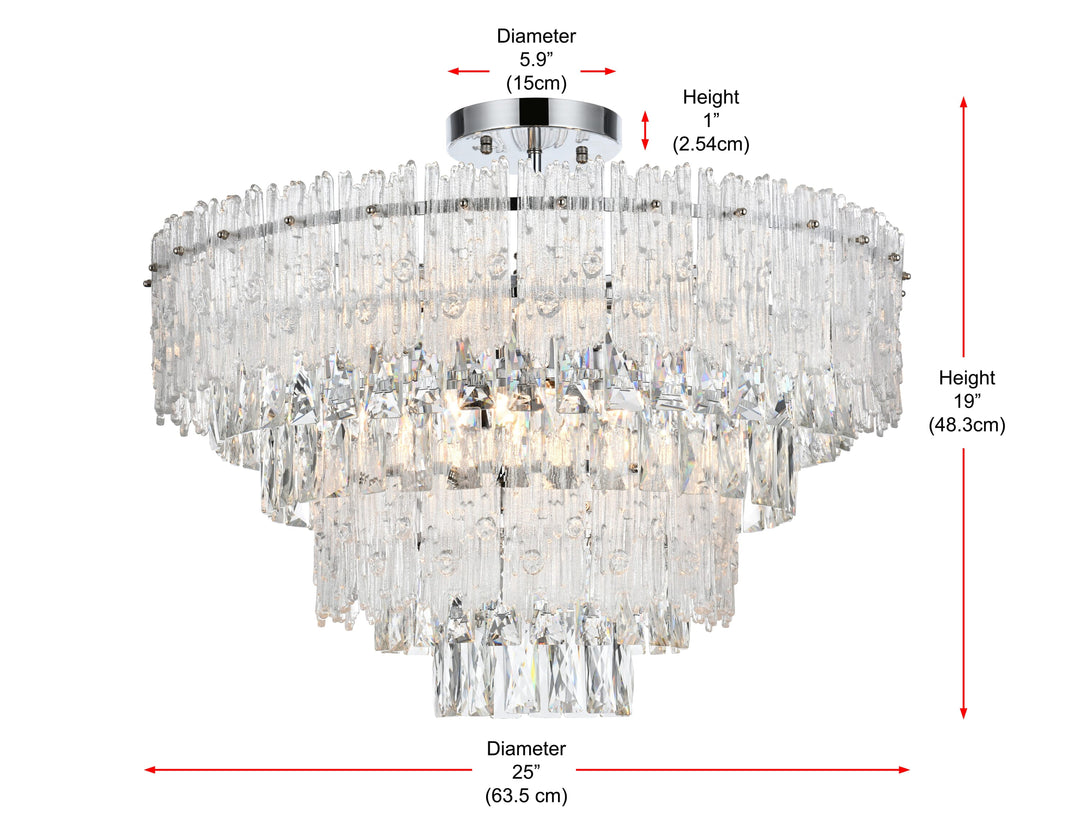 Emilia Flush Mount by Elegant - view 44