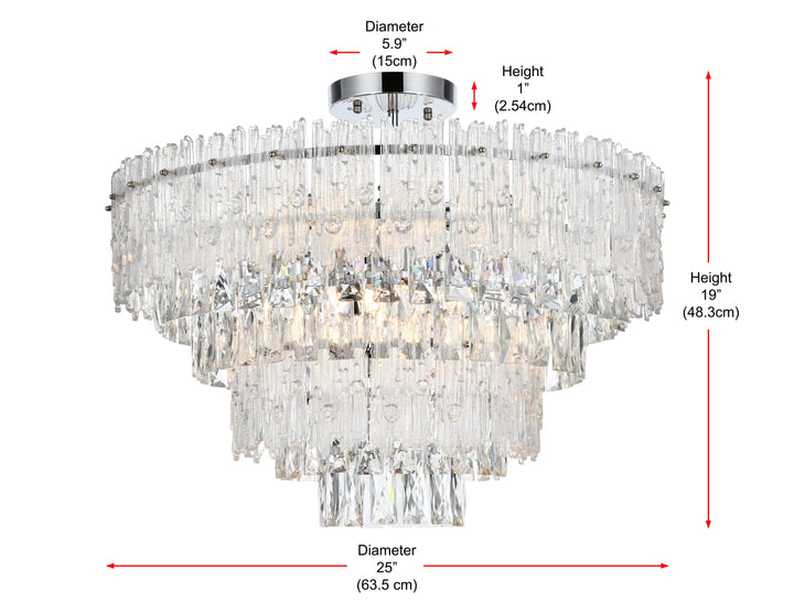 Emilia Flush Mount by Elegant - view 44
