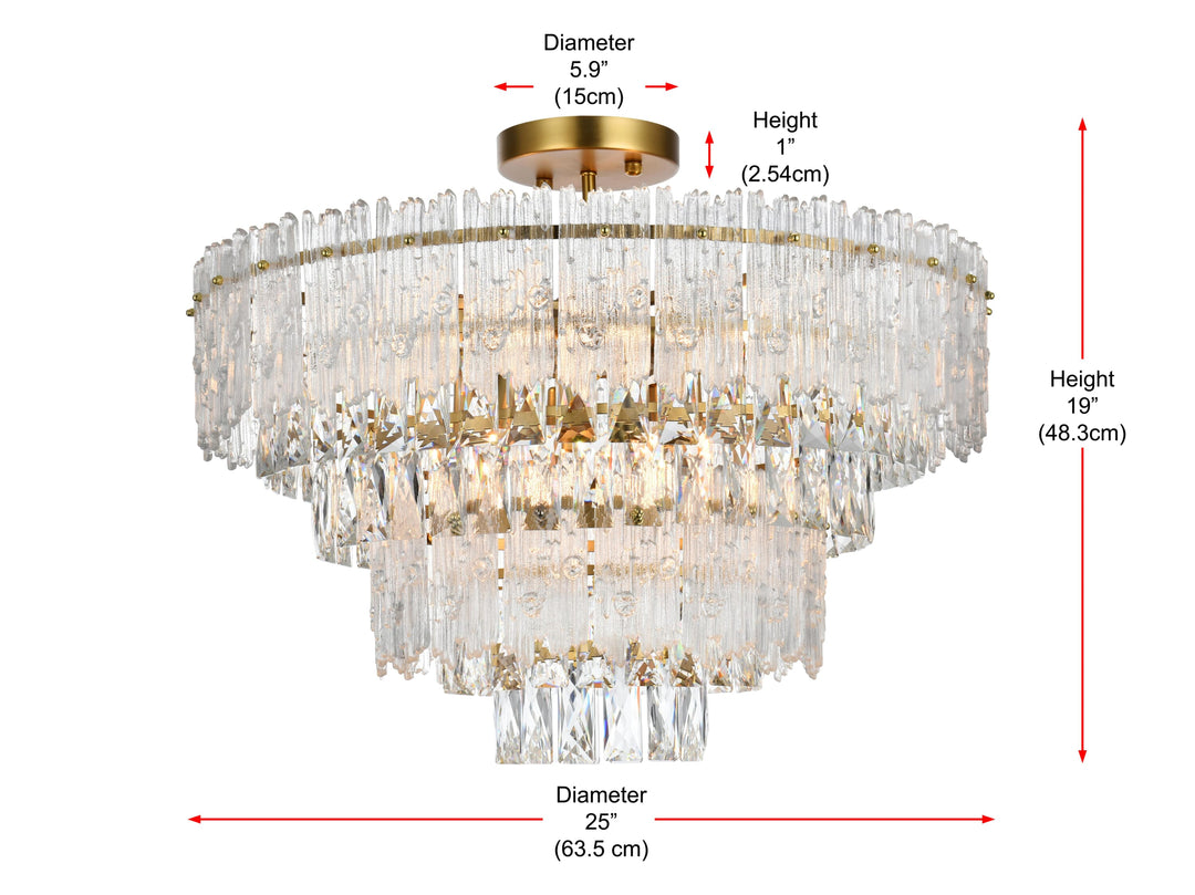 Emilia Flush Mount by Elegant - view 53