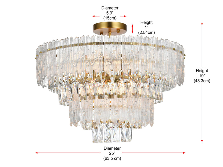 Emilia Flush Mount by Elegant - view 53