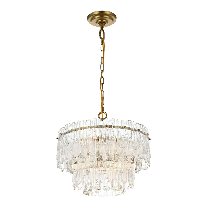 Emilia Pendant in Satin Gold by Elegant