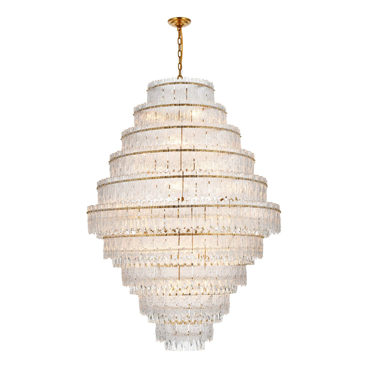 Emilia Chandelier in Satin Gold by Elegant